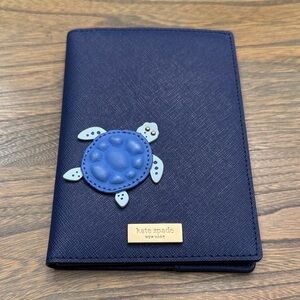 Kate Spade Sea Turtle Navy Passport Holder